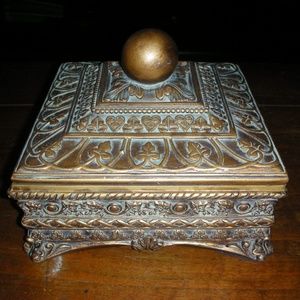 Velvet-Lined Ornate Jewelry Box